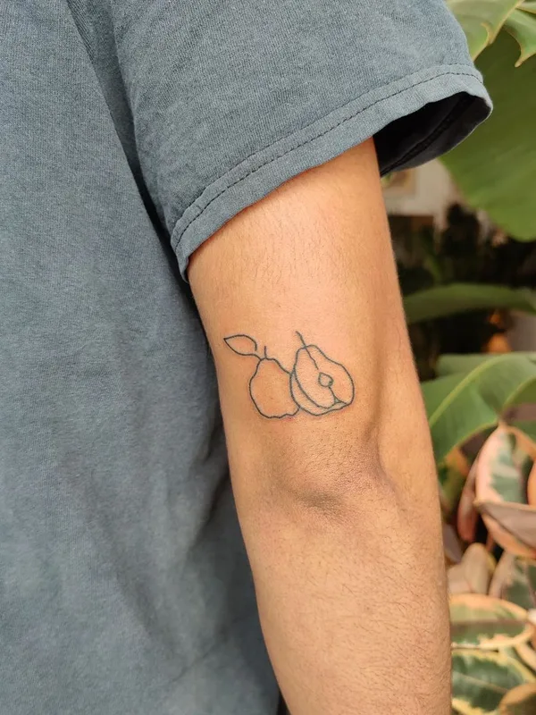 Linework tattoo by taxidermy_diaries in Amsterdam
