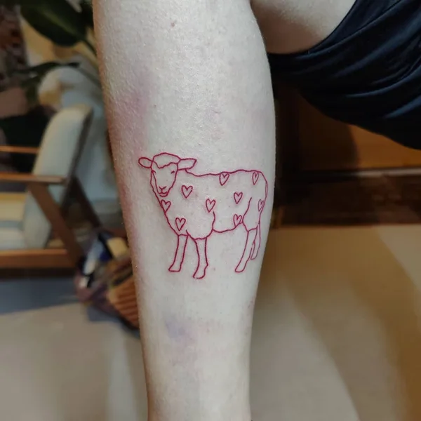 Linework tattoo by taxidermy_diaries in Amsterdam