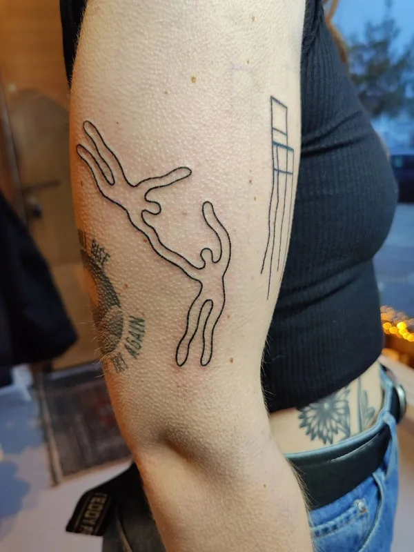 Linework tattoo by taxidermy_diaries in Amsterdam
