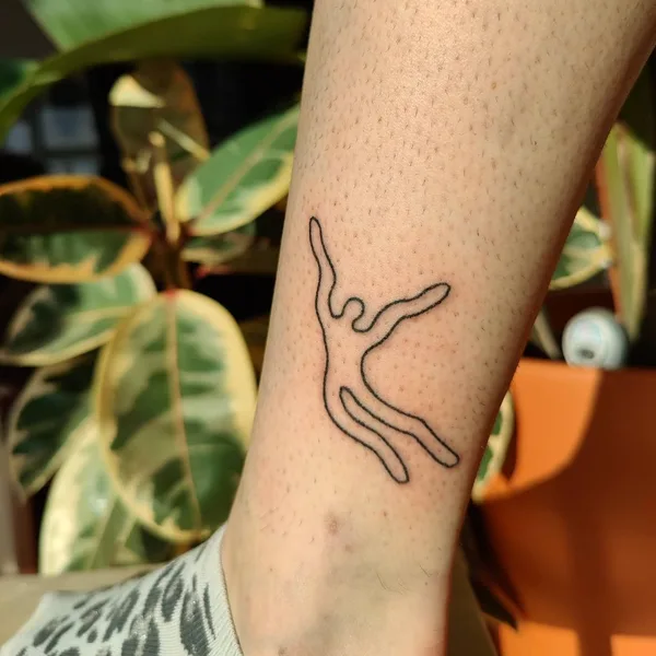 Linework tattoo by taxidermy_diaries in Amsterdam