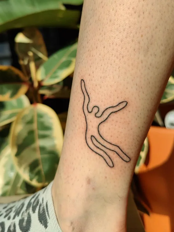 Linework tattoo by taxidermy_diaries in Amsterdam
