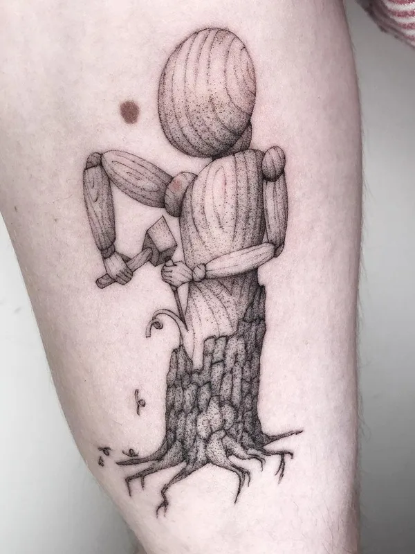 black and grey sketch татуировка на forearm #44856 | Тату мастер Maarten