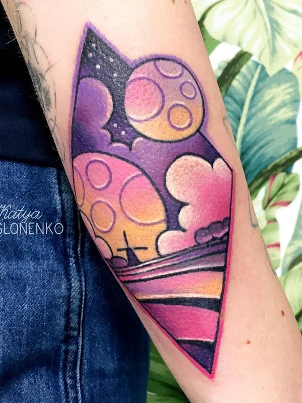 color illustrative татуировка на forearm #44869 | Тату мастер Katya Slonenko