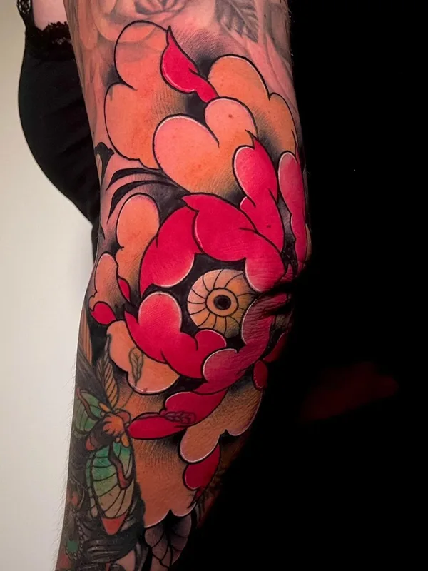 color japanese Tatuaggio su elbow #44884 | Tatuatore Wesley