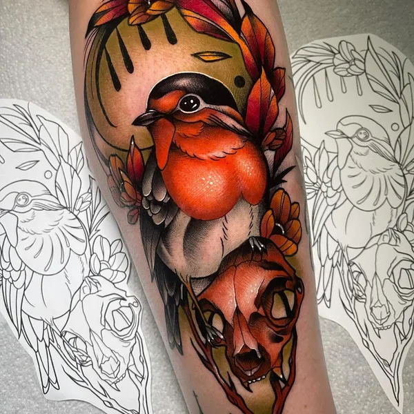 Neo Traditional tattoo by Wesley in Breukelen