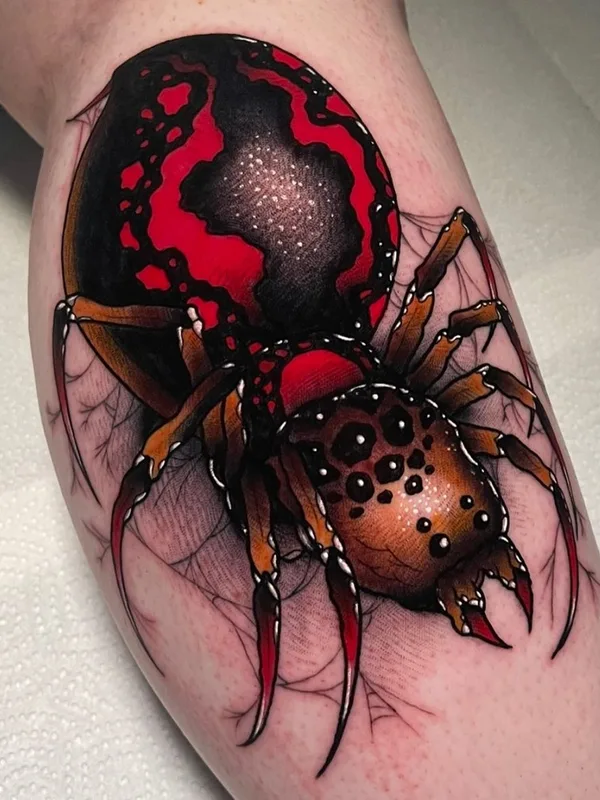 color illustrative Tatuaggio su calf #44888 | Tatuatore Wesley