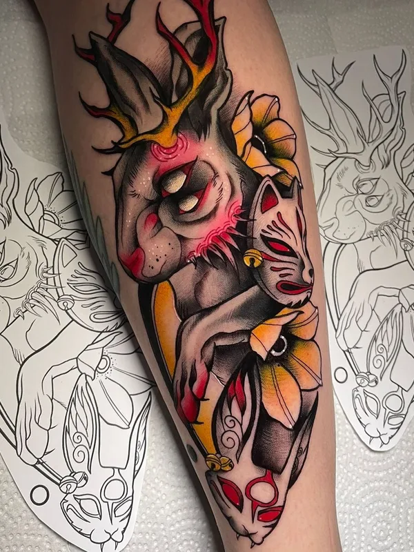 color neo traditional Tatuaggio su forearm #44891 | Tatuatore Wesley