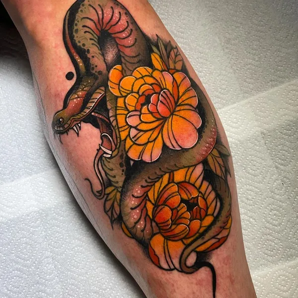 Neo Traditional tattoo by Wesley in Breukelen