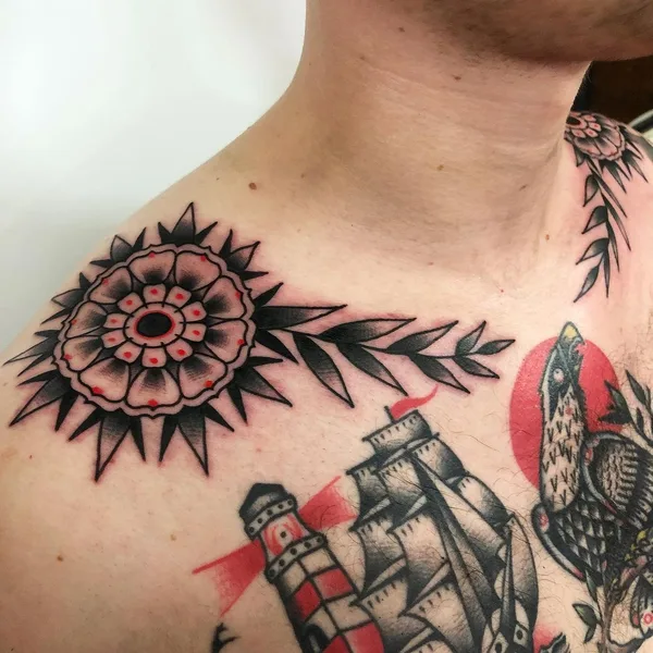 Traditional tattoo by Jeroen van Dijk in Amsterdam