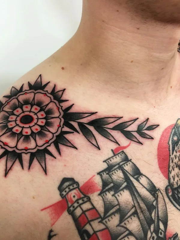 Traditional tattoo by Jeroen van Dijk in Amsterdam