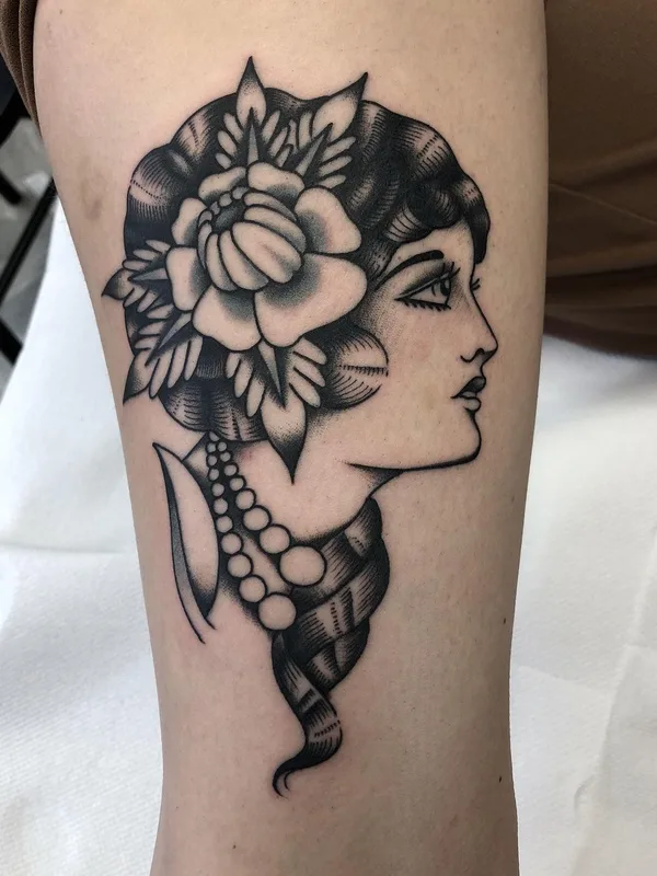 Traditional tattoo by Jeroen van Dijk in Amsterdam
