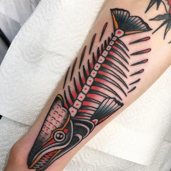 Traditional tattoo by Jeroen van Dijk in Amsterdam