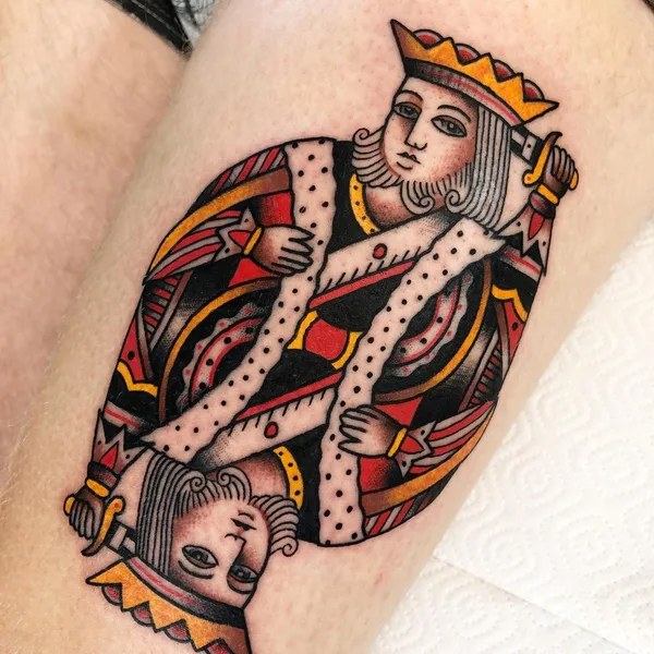 Traditional tattoo by Jeroen van Dijk in Amsterdam