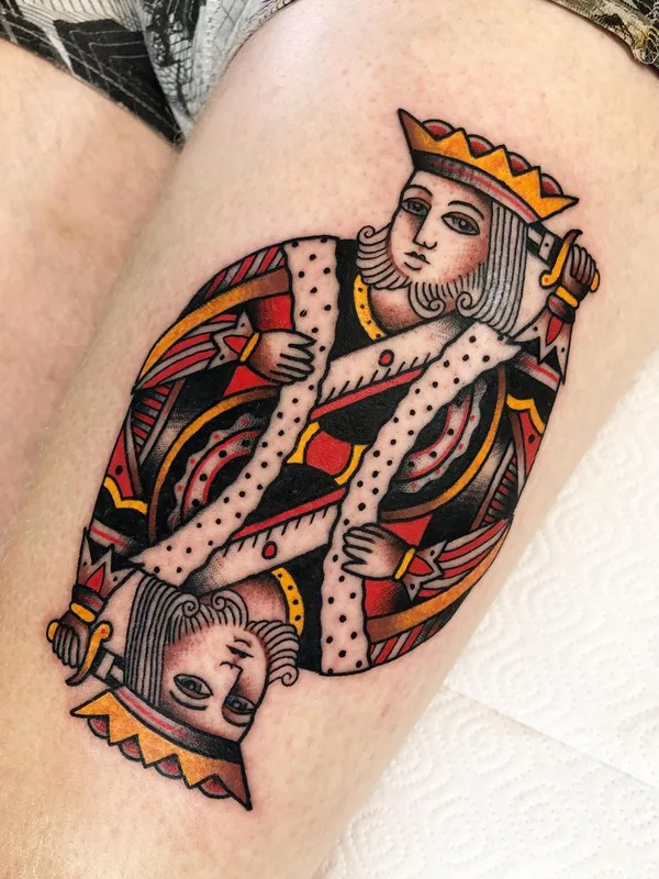 Traditional tattoo by Jeroen van Dijk in Amsterdam