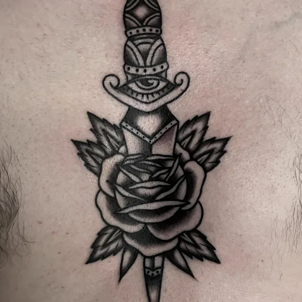 Traditional tattoo by KiMi VERA in Madrid