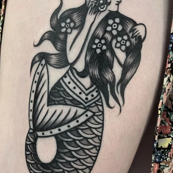 Traditional tattoo by KiMi VERA in Madrid