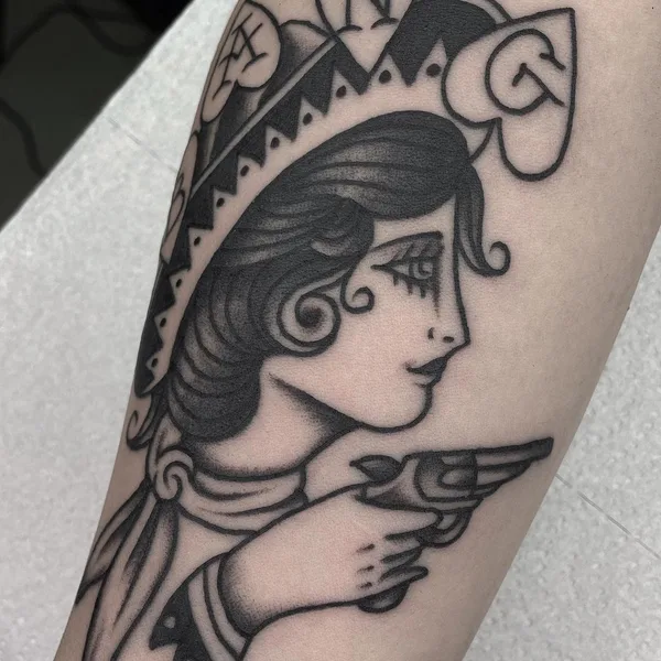 Traditional tattoo by KiMi VERA in Madrid