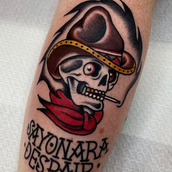 Traditional tattoo by KiMi VERA in Madrid