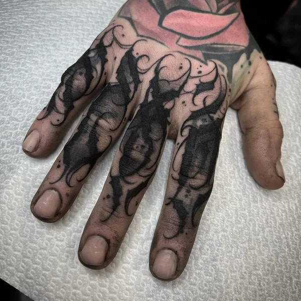 Леттеринг tattoo by Diego Garrafa