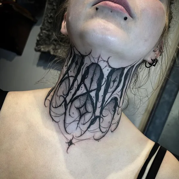 Леттеринг tattoo by Diego Garrafa