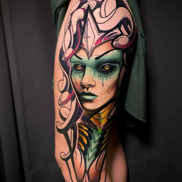 Neo Traditional tattoo by Роман Закиров in Moscow