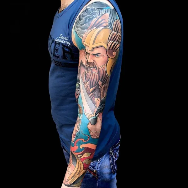 Neo Traditional tattoo by Роман Закиров in Moscow
