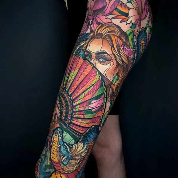 Neo Traditional tattoo by Роман Закиров in Moscow
