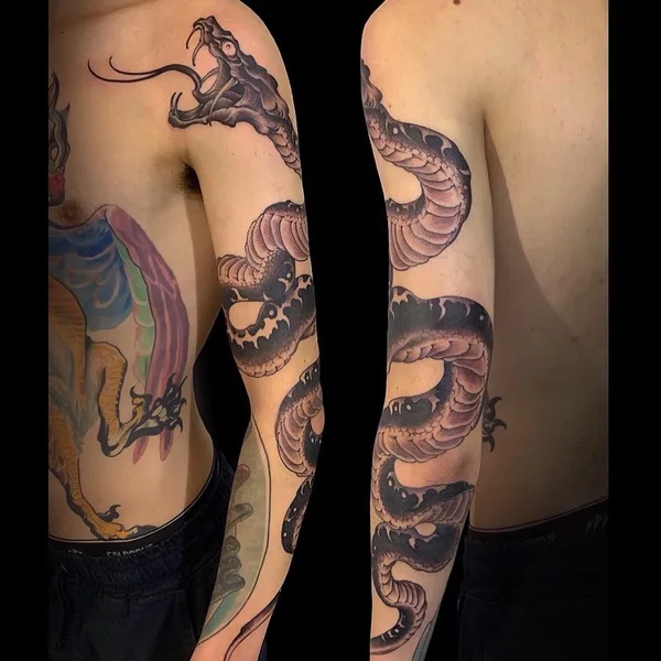 Traditional tattoo by Kimihito in Amsterdam