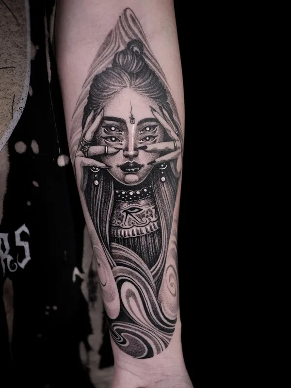 female black and grey black and grey татуировка на forearm #44973 | Тату мастер Тимофей Викторович