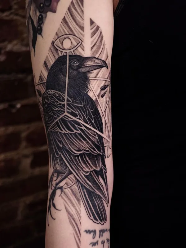 black and grey blackwork татуировка на forearm #44974 | Тату мастер Тимофей Викторович