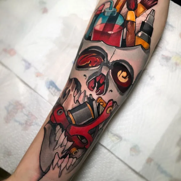 Neo Traditional tattoo by Дмитрий Харлеич in Saint Petersburg