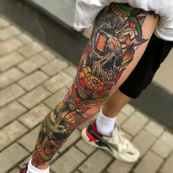 Neo Traditional tattoo by Дмитрий Харлеич in Saint Petersburg