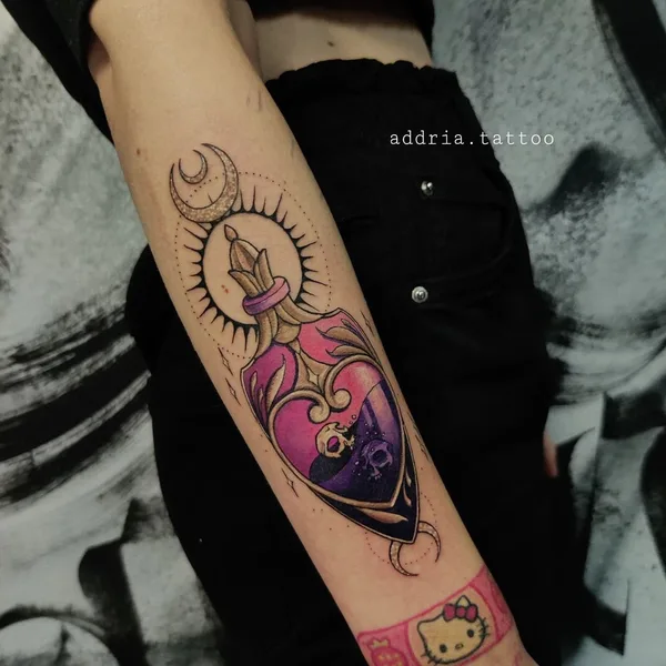 Botanical tattoo by Ксения Дорошина in Moscow