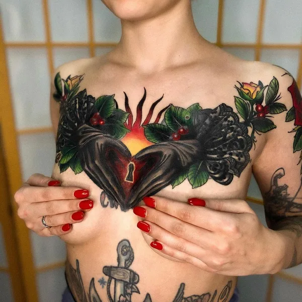 Neo Traditional tattoo by Екатерина Острова in Moscow