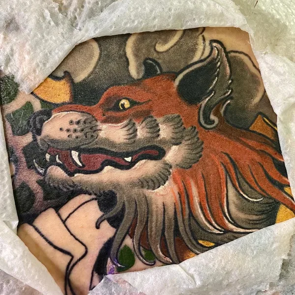 Neo Traditional tattoo by Екатерина Острова in Moscow