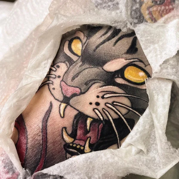 Neo Traditional tattoo by Екатерина Острова in Moscow
