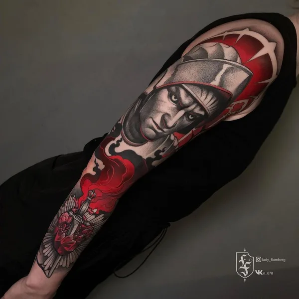 whipshading tattoo by Валерия Тимофеева in Moscow