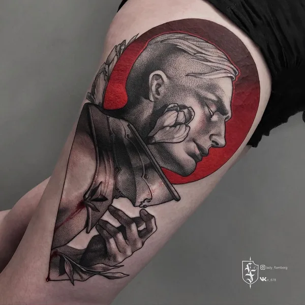 whipshading tattoo by Валерия Тимофеева in Moscow