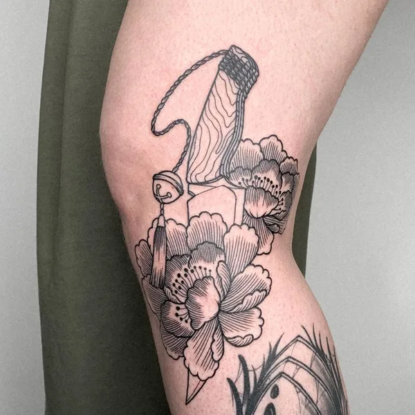 Graphic tattoo by Oliver’s Black Ink in Amsterdam
