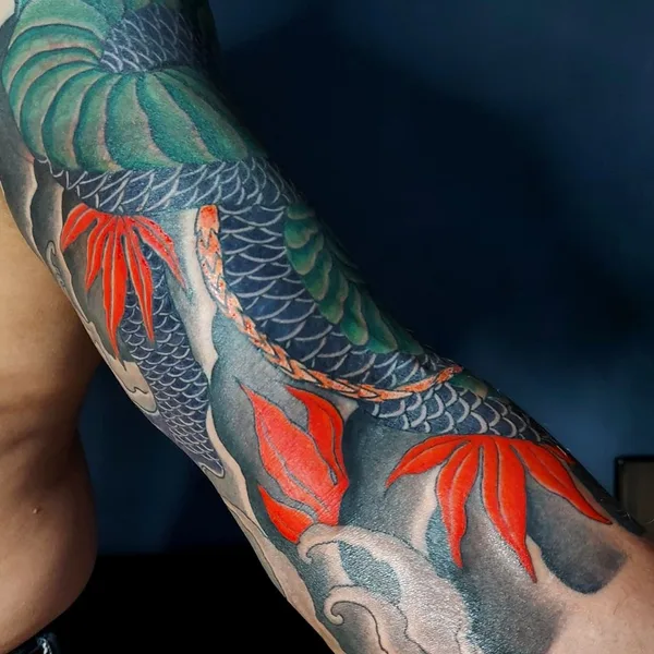 Oriental tattoo by Жаворонкова Ксения in Воронеж