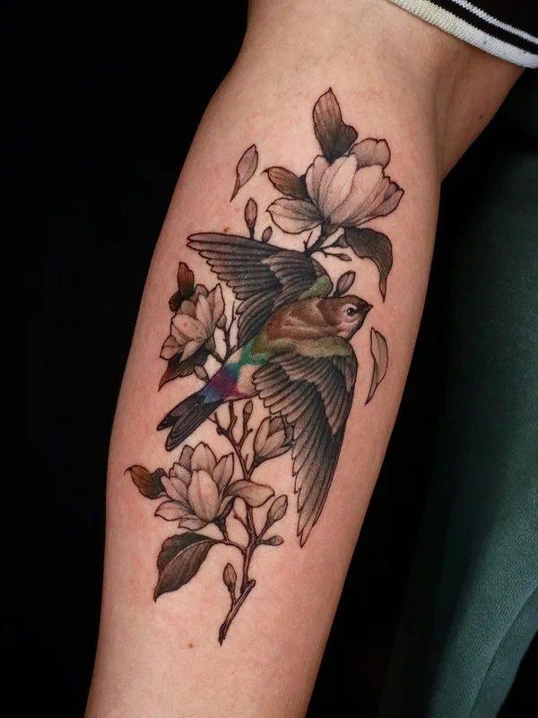 color illustrative татуировка на forearm #46679 | Тату мастер Swan Tattooer