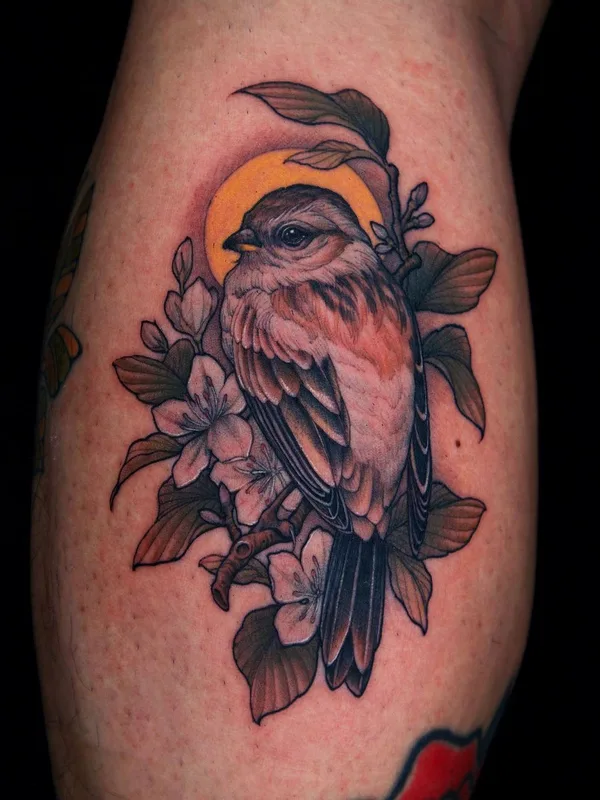 color realism татуировка на thigh #46673 | Тату мастер Swan Tattooer