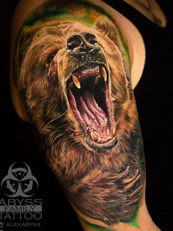 color realism tattoo on upper arm #46718 | Tattoo Artist Alexander Abyss
