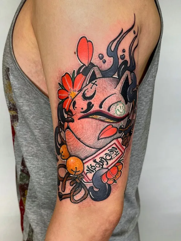 color japanese 纹身 在 outer arm #46774 | 纹身师 Chen Tattooer