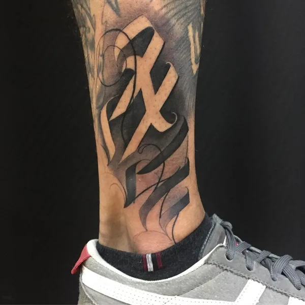 Lettering tattoo by Иван Дзумик