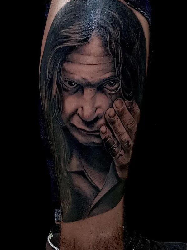black and grey realism татуировка на calf #46777 | Тату мастер Иван Дзумик