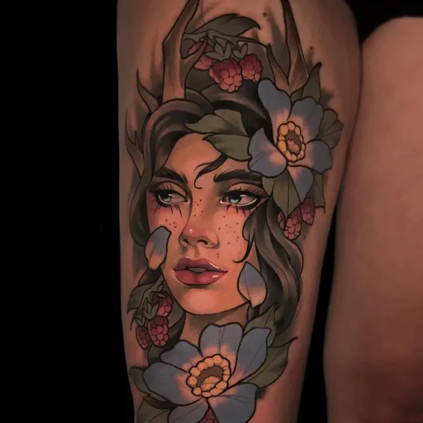Neo Traditional tattoo by andreytattooing in Cranston