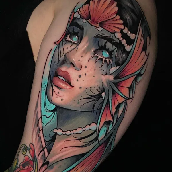 Neo Traditional tattoo by andreytattooing in Cranston