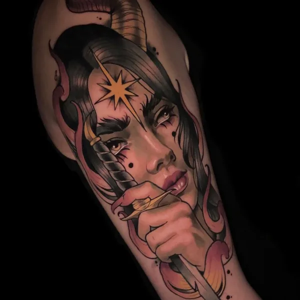 Neo Traditional tattoo by andreytattooing in Cranston