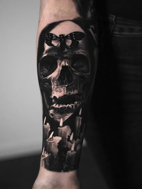black and grey black and grey 타투 부위 forearm #61393 | 타투이스트 Milan Smiljanic